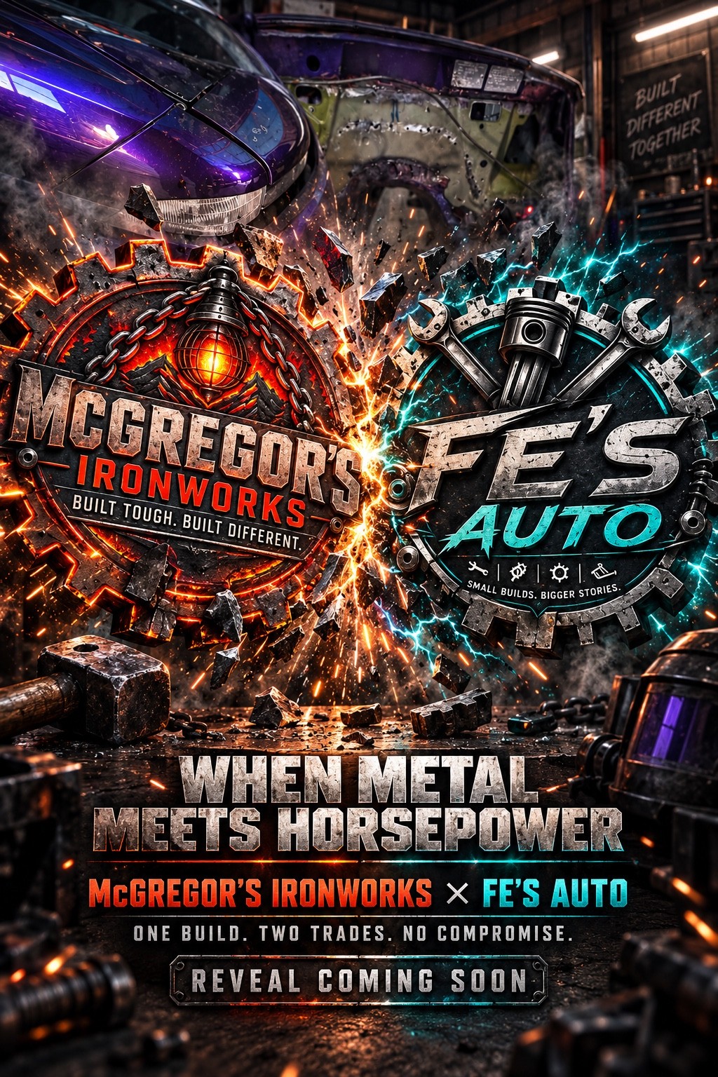 McGregor's Ironworks and FE's Auto collaboration — reveal coming soon